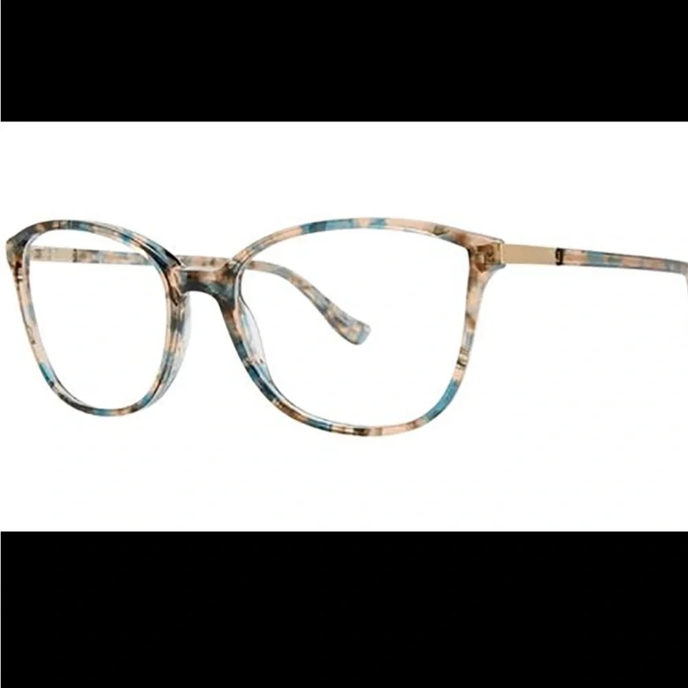 KENSIE Eyeglasses Frame LOW KEY 52/17/135 Tortoise Turquoise FLEX HINGE